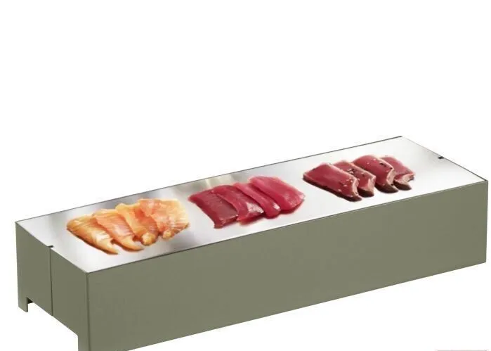 Pinti Refrigerated Stainless Steel Plate Small Sage 39x12.8x7.5 H cm art.518A0305